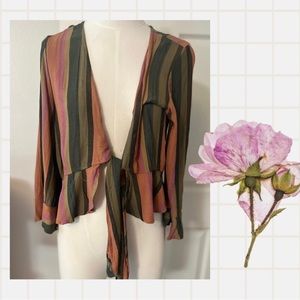 American Eagle 🌸 Open front, Tue Boho blouse, top Sz: Sm